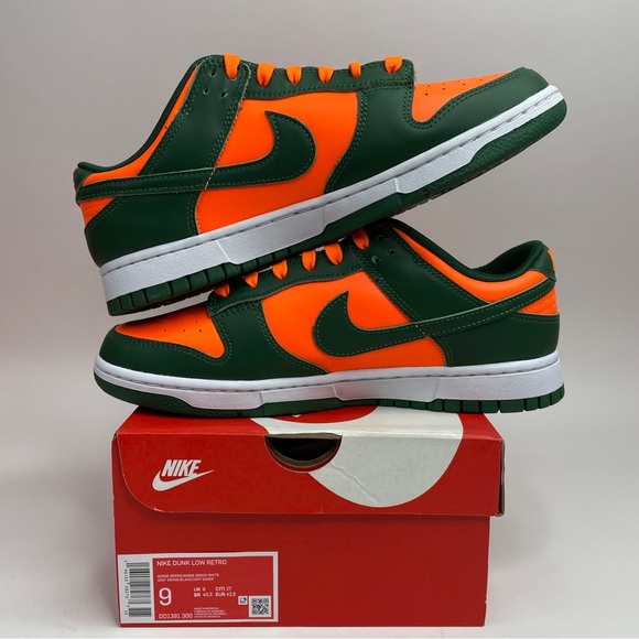 Nike Dunk Low Retro “Miami Hurricanes” 2023 - Picture 3 of 4